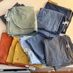 The Honest Company Multi-Color Baby Cloth Bandana style bib Set